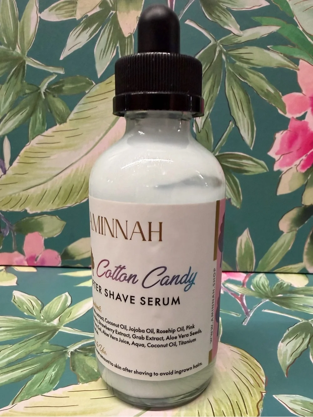 Aminnah Cotton Candy After Shave Serum 4 oz Cooling Formula NIB